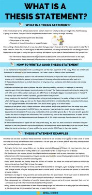 which statement best describes the introduction of a document-based essay? The thesis statement often serves as a cornerstone for the entire argumentative structure within such essays.