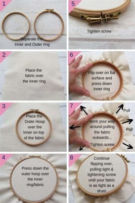 how to put fabric in embroidery hoop and what is the significance of using different types of hoops for various projects