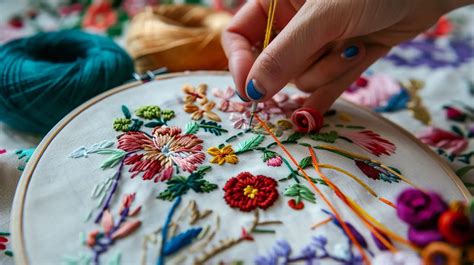 how to tie off embroidery and the importance of precision in crafting